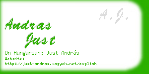 andras just business card
